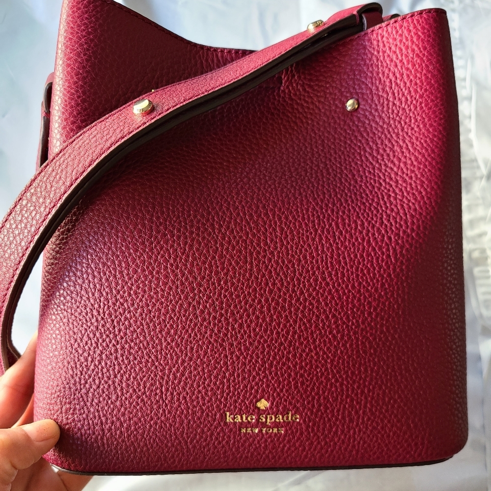 Kate Spade Shoulder  Marti Leather Shoulder Bag in Burgandy.